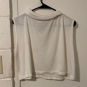White Stag White Sleeveless Crop Top